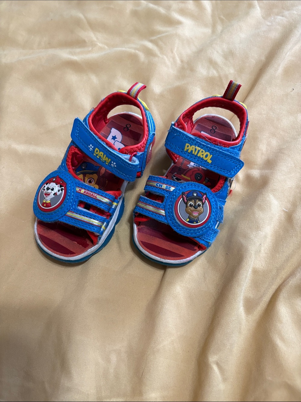 Paw Patrol Blue, Red and Yellow Kids Character Sandals
